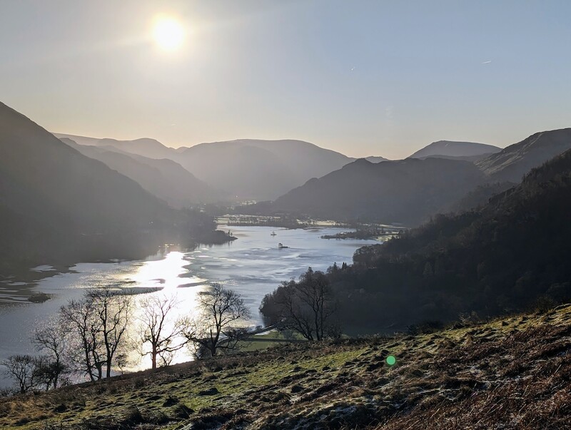 Walking across Glencoyne Park looking southeast across Ullswater the views are always spectacular - © Copyright 2025 Peter Burlingham, Days In The Lakes