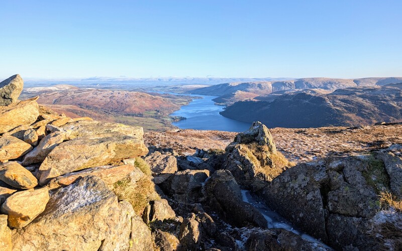 Sheffield Pike looking north across Ullswater - © Copyright 2025 Peter Burlingham, Days In The Lakes