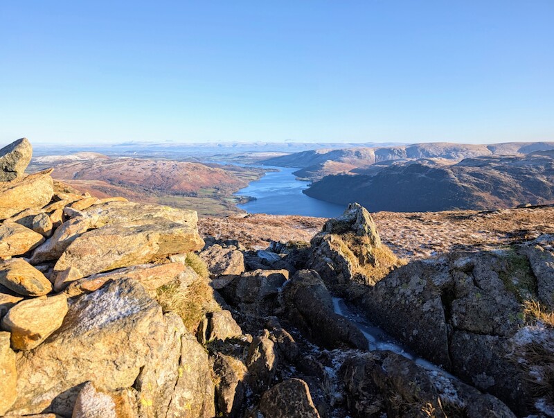 Sheffield Pike looking north across Ullswater - © Copyright 2025 Peter Burlingham, Days In The Lakes