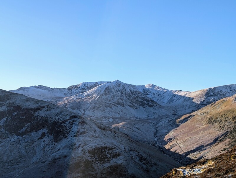 The Helvellyn range in the distance - I'll get there one day - © Copyright 2025 Peter Burlingham, Days In The Lakes