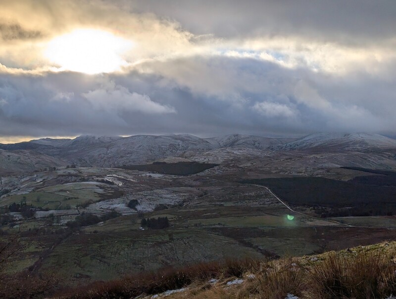 Across Matterdale Common to the fells beyond - © Copyright 2025 Peter Burlingham, Days In The Lakes