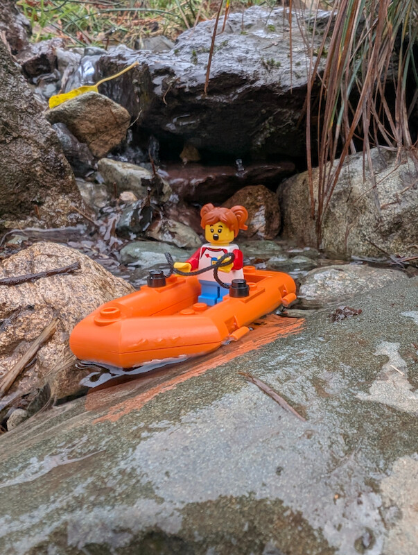 Millie Fig doing a spot of rafting - © Copyright 2025 Peter Burlingham, Days In The Lakes