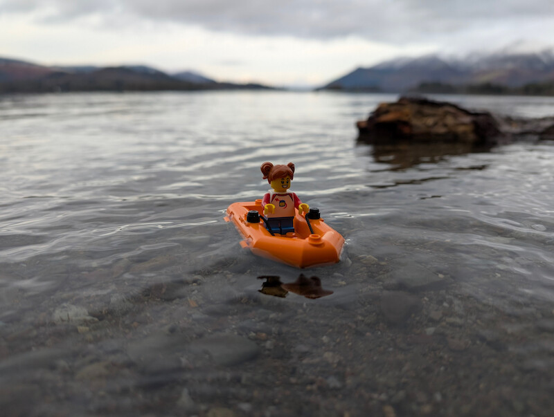 Millie Fig decided to do a spot of boating - © Copyright 2025 Peter Burlingham, Days In The Lakes