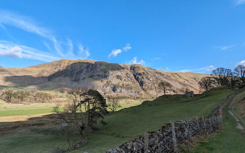 Looking southeast towards Great Dodd - © Copyright 2025 Peter Burlingham, Days In The Lakes