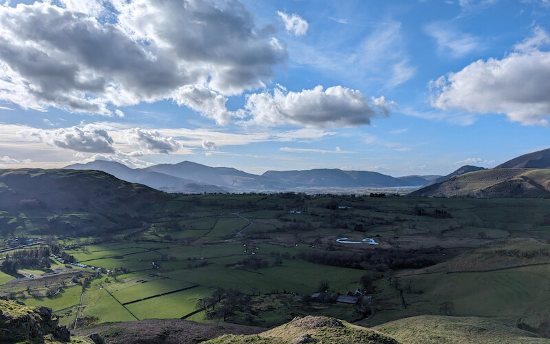 Bassenthwaite to the northwest - © Copyright 2025 Peter Burlingham, Days In The Lakes