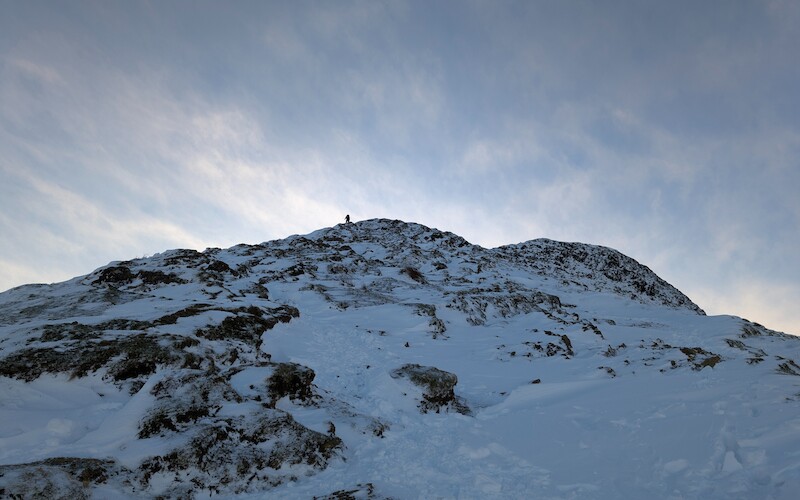 Then it's on up the steeper scramble to the top of Cat Bells - © Copyright 2025 Peter Burlingham, Days In The Lakes
