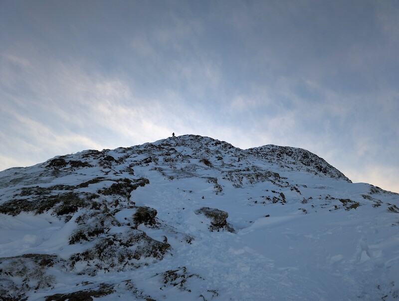 Then it's on up the steeper scramble to the top of Cat Bells - © Copyright 2025 Peter Burlingham, Days In The Lakes